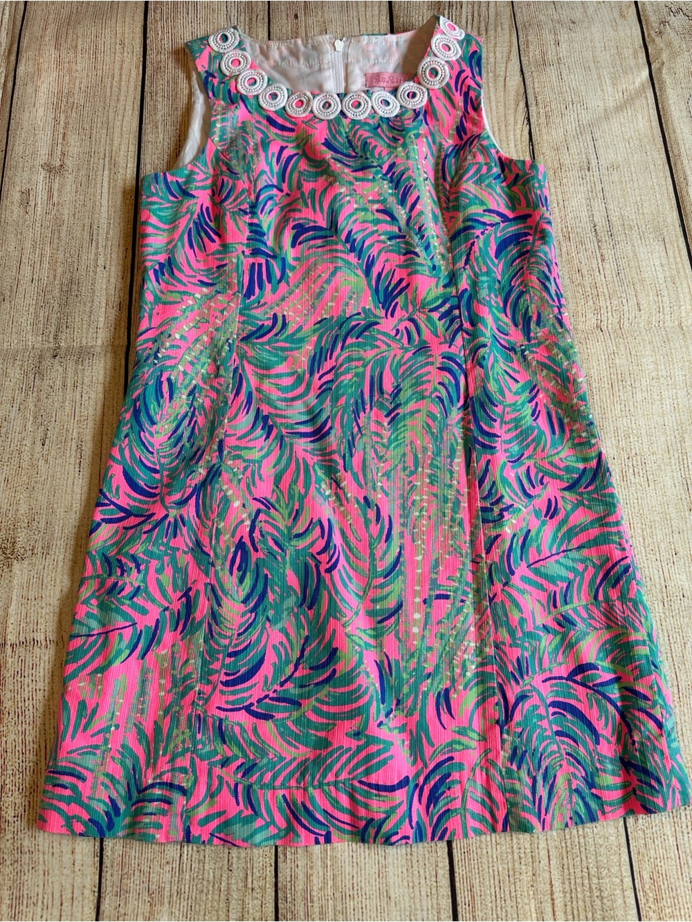 Lilly Pulitzer Mini Mila Shift Pink Sunset Coco Breeze Girls 8